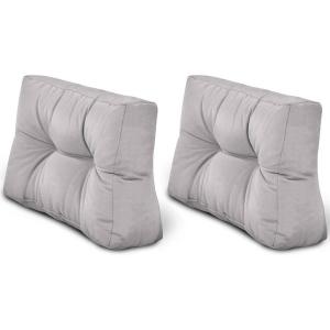 Подушка для спинки поддона Beautissu Rücken ECO Style 2tlg, серый