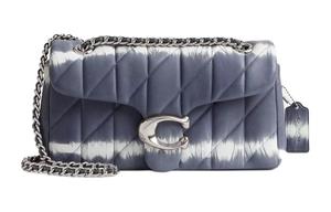 Сумка через плечо Tabby Nappa из кожи среднего размера для женщин серебристый и темно-синий мультиколор COACH