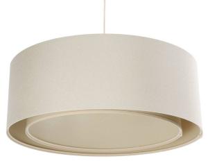 Подвесной светильник BPSKoncept Duo Boho, Ø60 см, Creme, бежевый - количество языков пламени: 1 - натуральное волокно - диаметр абажура: 60 см