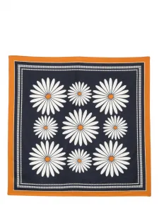 Шарф с цветочным принтом SANDRO, синий