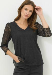 Блуза M&Co Blouse, Black/Anthracite