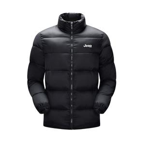 Пуховик Unisex Stand Collar Lightweight Others Jeep, черный