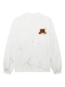 Футболка с длинными рукавами и карманом Doublet, белый