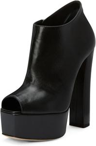 Женские ботильоны с открытым носком на платформе, боковые молнии, высокий каблук-блок, повседневная обувь для работы, размеры 4-16 США Wo wagas, Black