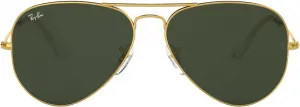 Солнцезащитные очки Ray-Ban RB3025 Classic Aviator, Gold/G-15 Green