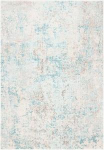 ковер декоративный safavieh madison collection - , ivory и teal, современный абстрактный дизайн, без осыпания ворса и простой уход, идеален для помещений с высокой проходимостью: прихожая, гостиная, спальня (mad453c), 67 x 122 см