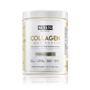 Биологически активная добавка BeKeto Keto Collagen с маслом MCT, французская ваниль, 300 г