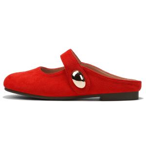 OMS Женские закрытые тапочки красные, цвет Red