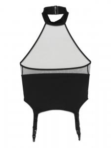 Топ с подвязками Maison Close Pure Tentation, черный