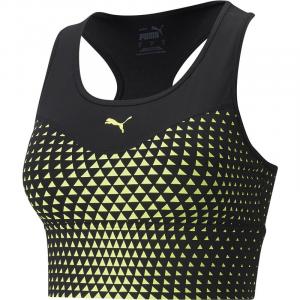 Спортивный бюстгальтер средней толщины с графическим принтом, удлиненный Puma, мультиколор