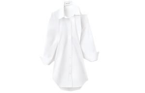 SS22 Длинное платье с длинными рукавами женское белое Alexander Wang