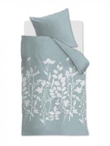 Beddinghouse Комплект постельного белья из перкаля «Растение» светло-голубого цвета