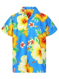 Рубашка King Kameha Paradise Flower, синий