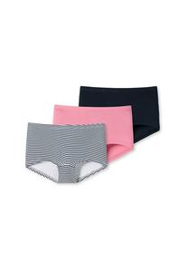 Короткие трусы упаковка из 3 пар для девочек-подростков органический хлопок 95/5 Schiesser, мультиколор