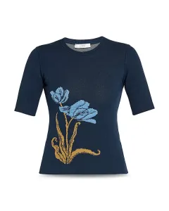 Футболка с коротким рукавом Erdem, синий