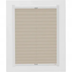 Мансардные жалюзи sunlines плиссе «Молодой стиль энергосбережения», затемняющее, энергосберегающее, натяжное, с энергосберегающим эффектом, с направляющими, цвет sand + weiß