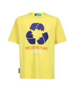 Футболка с принтом и круглым вырезом Dsquared2, желтый