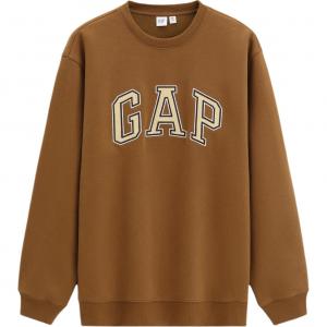 Толстовка унисекс с круглым вырезом, средней плотности ткани, другие GAP, коричневый