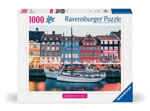 2D пазл, Скандинавский город, 1000 деталей Ravensburger
