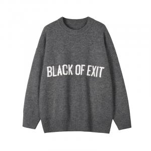 Свитер унисекс BLACK OF EXIT, темно-серый водолазка