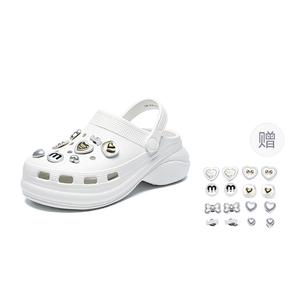 Кремовые Клоши Женские ZHR, Белый[Украшения для обуви в комплекте]