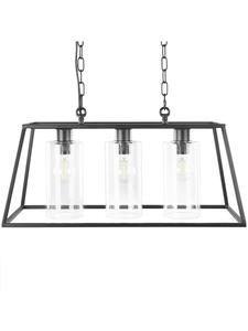 Beliani Подвесные светильники MUGER черного цвета - (Ш) 60 x (В) 117 x (Д) 25 см