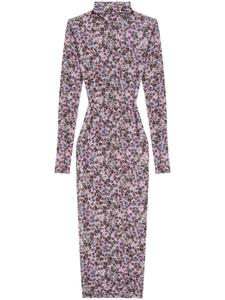 ISABEL MARANT платье миди Lisy с графичным принтом, фиолетовый