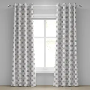 Шторы-люверсы ABAKUHAUS для казино, минималистичный дизайн с изображением азартных игр, удачи и везения, декоративные двухпанельные шторы, 280 см x 225 см, цвет: красно-рубиновый, бордовый Abakuhaus