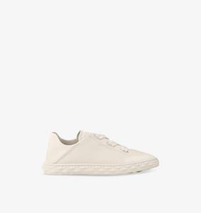 Кроссовки Diamond light из кожи с низким верхом Jimmy Choo, цвет v latte