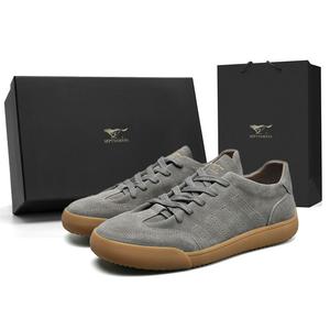 SEPTWOLVES Мужские низкие кеды серые (стандартный размер кожаной обуви), цвет Gray (Standard Leather Shoe Size)