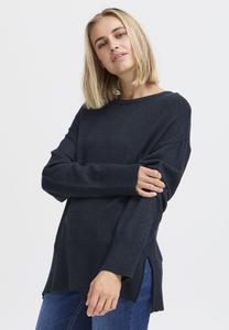 Джемпер PULZ Jumper, Dark Sapphire Melange/Mottled Dark Blue