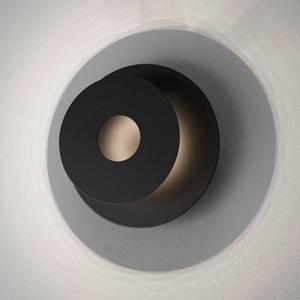 Светодиодный настенный светильник Fischer & Honsel Hennes Rund, железо - 1-световое - черное