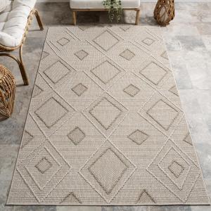 Ковер nuLOOM, 239 x 305 см, Aviana Transitional Geometric, Aviana Beige