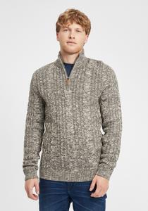 Пуловер BLEND Troyer BHZotem, серый