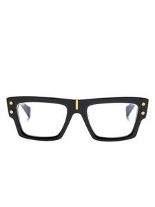 Balmain Eyewear очки Majestic в прямоугольной оправе, черный