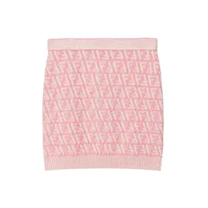 FENDI Повседневная короткая юбка женская розовая