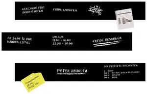 Магнитная пленка Queence "Пленка для магнитных досок" 50х7 см, черный