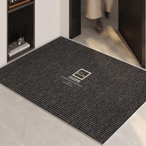Xinglianxin Ковер 80х100 см для прихожей, грязеотталкивающий, моющийся, из хлопка с петлевым ворсом, черно-золотой