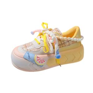 TAFN Женские низкие скейтерские кеды желтые, цвет Yellow