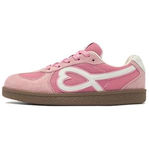 AGSDON Женские лоу-топ скейтборд кроссовки розовые, цвет Pink