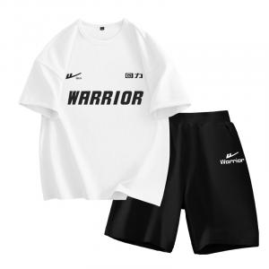 Детская повседневная спортивная одежда WARRIOR, белый/черный label - черный/белый small label k