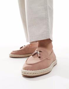 Эспадрильи-лоферы с кисточками ASOS DESIGN розового цвета
