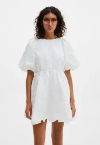 Платье-Мини elina с фестончатым краем, повседневное платье Malina, White