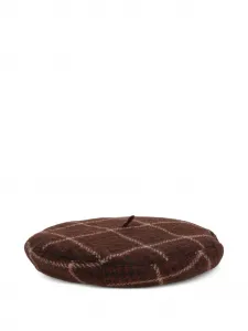 Берет в клетку Vivienne Westwood, коричневый