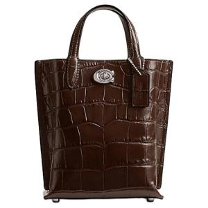 Сумка-шоппер из кожи ивы Willow Cow небольшого размера для женщин с кленовым листом COACH