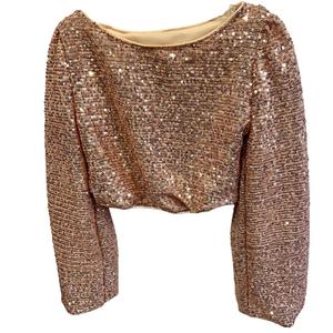 Топ с длинными рукавами и золотистыми пайетками для девочек Love Daisy