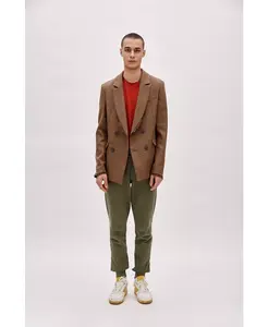 Мужской двубортный блейзер PCFG, черный