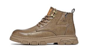 HLA Мужские ботинки Martin черные/хаки, цвет Khaki