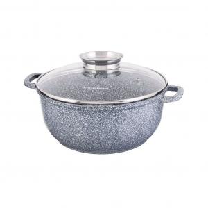 Набор из 3-х кастрюль Klausberg с мраморным покрытием 2,3 л, 4,5 л, 6,8 л KB7533, серый