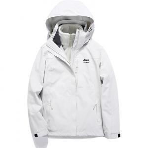 Водонепроницаемая и ветрозащитная утепленная ветровка Unisex JEEP SPIRIT, черная мужская